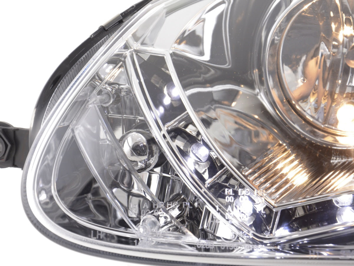 Scheinwerfer Set Daylight LED TFL-Optik VW Golf 5 Typ 1K 03-08 chrom für Rechtslenker Scheinwerfer Set Daylight LED TFL-Optik VW Golf 5 Typ 1K 03-08 chrom für Rechtslenker